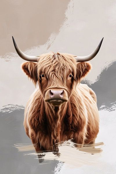 Digitale Kunst der schottischen Highlander von Art & Soul Creations