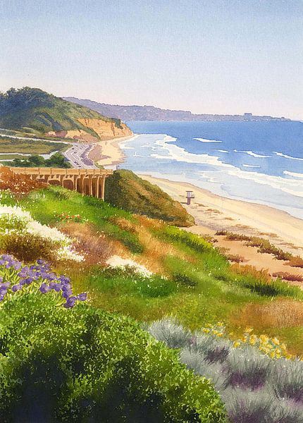 Spring View of Torrey Pines by erikaktus gurun