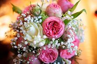 Bouquet de mariée rose