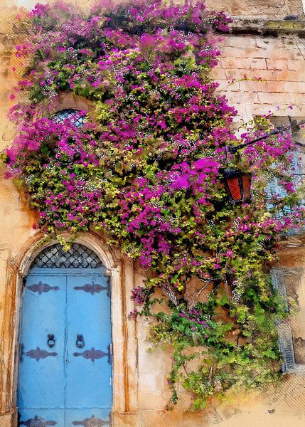 Malta Mdina Stadt Aquarellmalerei #malta von JBJart Justyna Jaszke