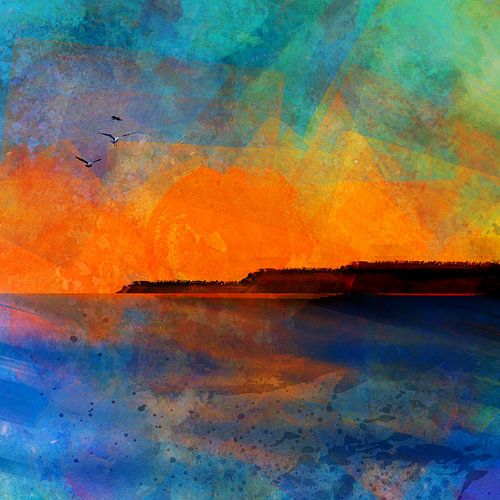 Oceaan zonsondergang 2020