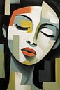 Vrouw abstract van Imagine thumbnail