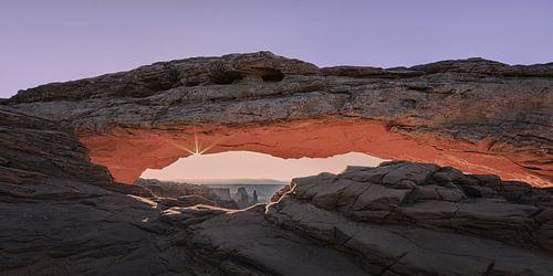 Zonsopkomst bij Mesa Arch, Utah
