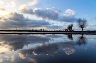 Wolken spiegeling van Willian Goedhart thumbnail