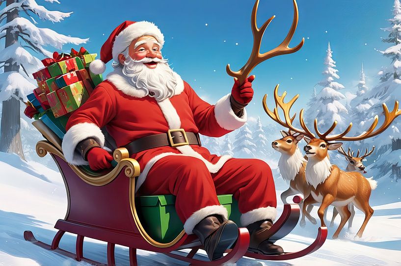 kerstman van hisam colours