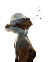 Breathe - Doppelbelichtung Porträt