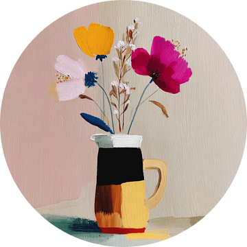 Kleurrijk stilleven met bloemen