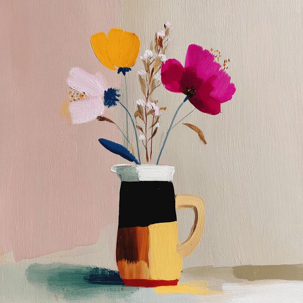 Colourful still life with flowers by Studio Allee