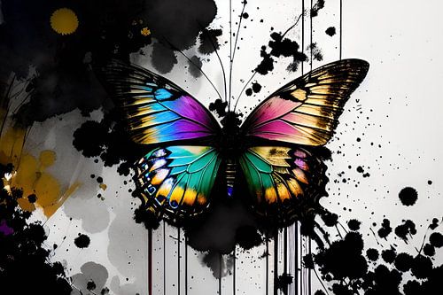 "Kleurrijk wonder: een magische vlinder in beeld".