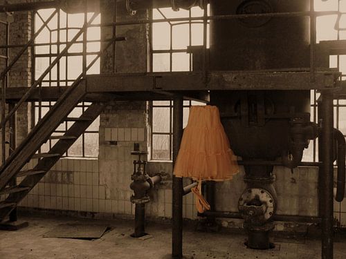 tule ballet rok in verlaten fabriek/ Dance like no one is watching