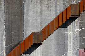 Detailed view of the Plofsluis lock near Nieuwegein. by André Blom Fotografie Utrecht