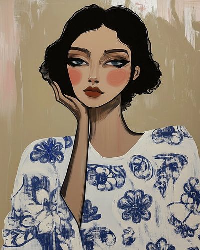 Mélancolie en bleu de Delft