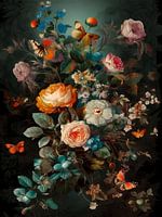 Botanisch bloemstuk | Retro