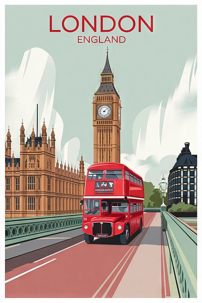 Londen, Engeland van Poster Art Shop