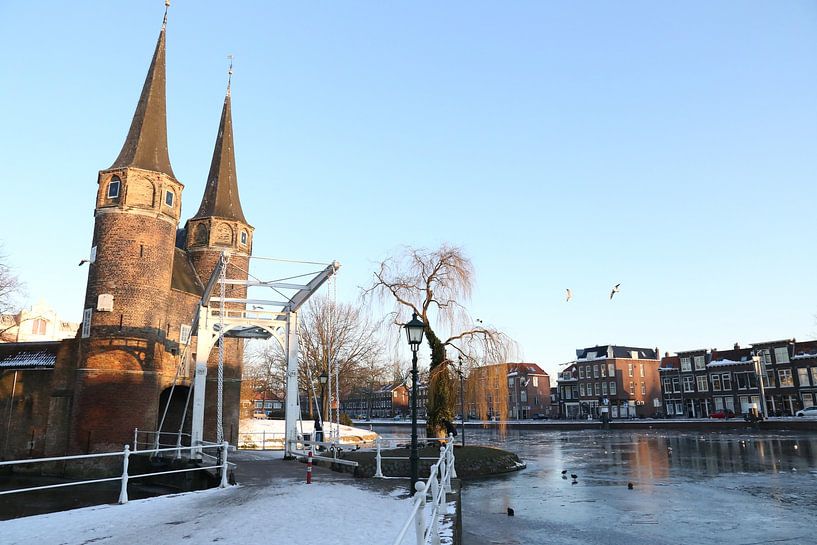 Delft - Oostpoort en hiver par Ewan Mol