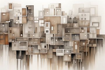 Abstrakte Häuser von Imagine