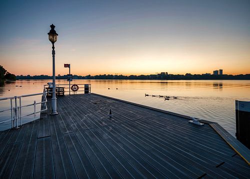 Hamburg Alster - Zonsopgang