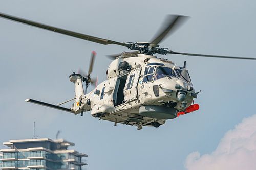 NH-90 helikopter tijdens de Wereldhavendagen 2023.