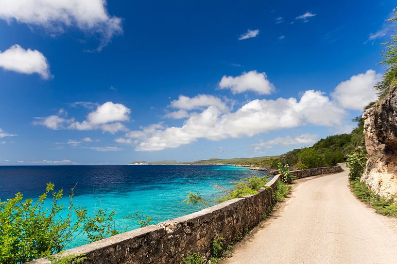 La mer bleue autour de Bonaire par Bas de Glopper