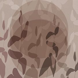 Art botanique dans des tons neutres et terreux no. 10 sur Dina Dankers