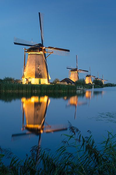 Windmühlen von Kinderdijk von Mark Bolijn