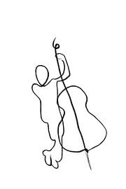 the bass player by MishMash van Heukelom