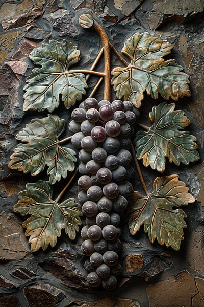 Grapevines in Art Nouveau style by Art & Soul Creations
