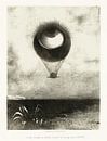 Odilon Redon, To Edgar Poe (Das Auge steigt wie ein seltsamer Ballon in die Unendlichkeit auf) 1882 von Atelier Liesjes Miniaturansicht