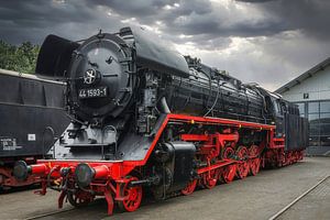 Oude stoomlocomotief 44 1593-1