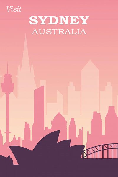 Australia Sydney Skyline by Walljar