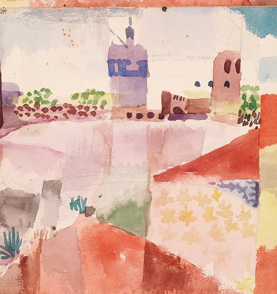 August Macke.Mosque by 1000 Schilderijen