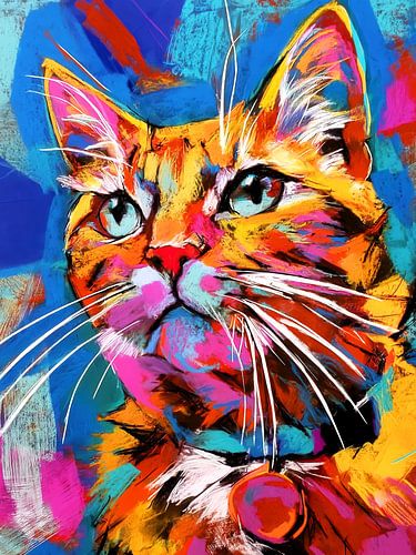 Cat portrait 8 pastel painting #cat by JBJart Justyna Jaszke