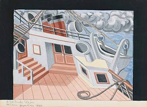 Das Deck eines Transat (1925) von Juan Gris