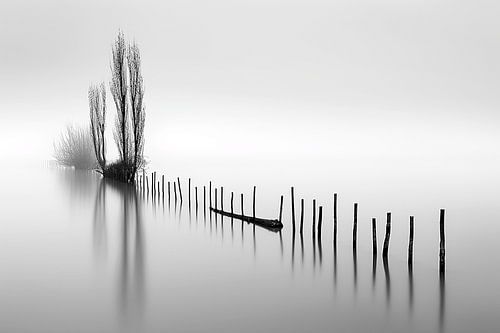 The Whispering Posts in the Mist | Where Water, Time and Silence Flow Together