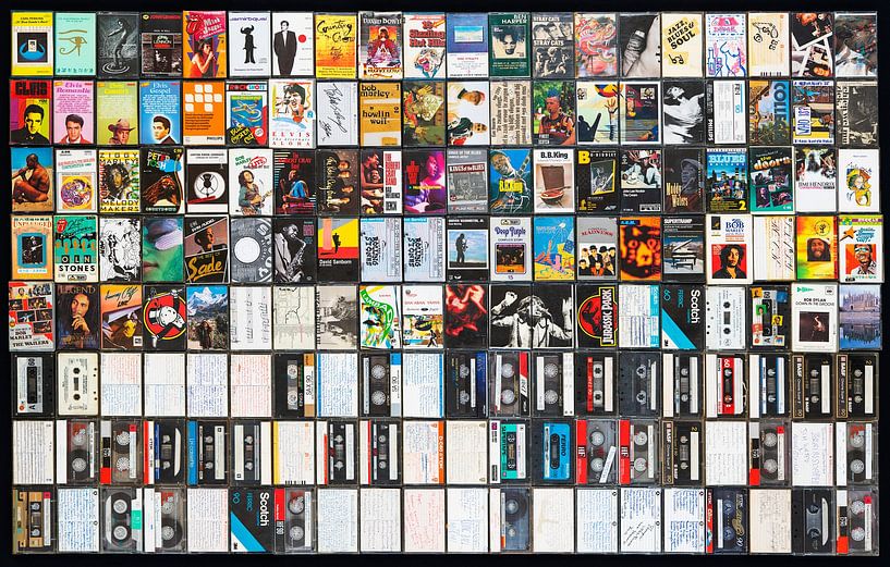 Collection de cassettes de musique par Floris Kok