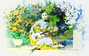 Geisha Spirit in sommerlichen Farben Japandi Stil