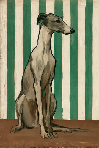 Windhund, Hundeporträt