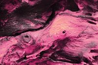 Old wood shapes in pink
