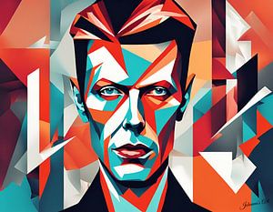 Art abstrait de David Bowie 1 sur Johanna's Art