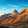 Avondzon op de Passo di Giau van Steffen Peters