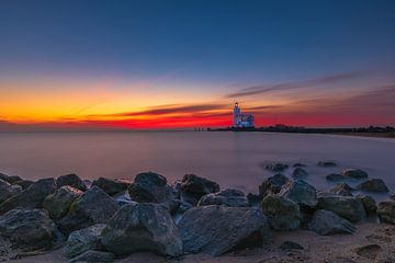 The Marken Lighthouse at sunrise by Gea Gaetani d'Aragona