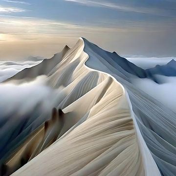 Sur la crête des hautes montagnes sur Gerry van Roosmalen