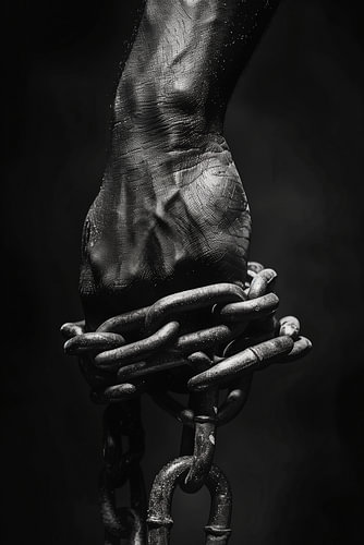 Chained Muscular Hand