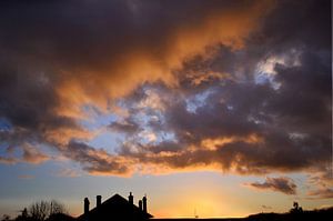Farbenfroher Sonnenuntergang