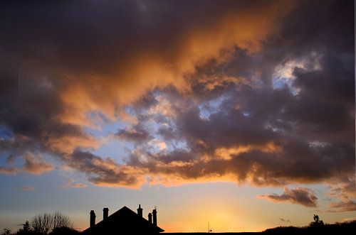 Kleurige  zonsondergang
