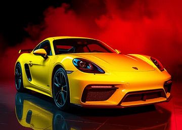 Porsche 718 Cayman Neon van MIROKKU