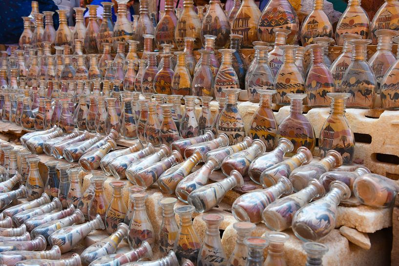 Sand Painting in Jordan by Robert Styppa