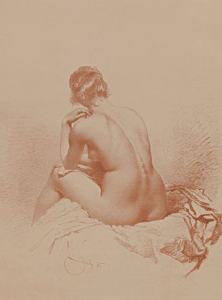 Mihály Zichy - Female Nude by Peter Balan