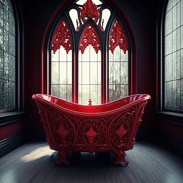 Decoratieve gotische badkuip van Denny Gruner