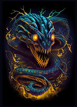 Snake Monster von WpapArtist WPAP Artist